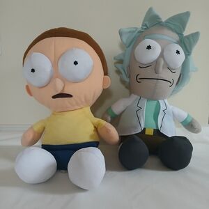 Cartoon Character Plush Duo